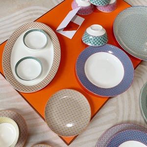 European Luxury 41pcs Exquisite Bone Porcelain Dinner <b>Set</b> - Product Image 3