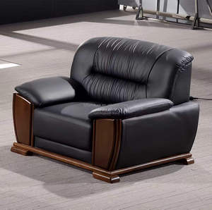 Ensemble de canapés de bureau modernes, simples, écologiques et durables avec table basse pour réception d'entreprise et négociations à trois personnes - Product Image 4