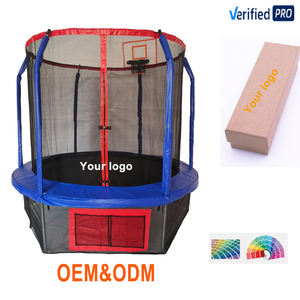 Trampolín <span class=keywords><strong>de</strong></span> 14 pies para niños y adultos al aire libre con aro <span class=keywords><strong>de</strong></span> baloncesto y red <span class=keywords><strong>de</strong></span> trampolín-Aprobación ASTM <span class=keywords><strong>de</strong></span> <span class=keywords><strong>Tranpolin</strong></span> - Product Image 2
