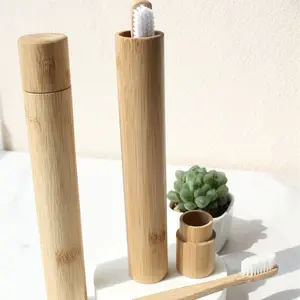Herbruikbare Milieuvriendelijke Reiskoffer Bamboe Tandenborstel Houder Voor Bamboe Tandenborstel Op Maat Pakket