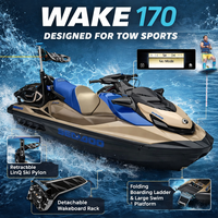 Nouveau Jet Ski BRP 2026 pour 170 CV, modèle Wake 170, 3 places, 4 temps, vitesse maximale de 95 km/h, avec système audio, idéal pour le plaisir en famille