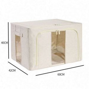 Foldable Home <b>Stool</b> Modern Hua Cheng <b>Bedroom</b> Oxford Cloth Storage Box Furniture Ottoman - Product Image 1