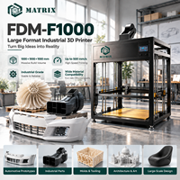 Printer 3D FDM Otomatis Format Besar Kecepatan Tinggi, Mendukung PLA, Hot Bed Aluminium, USB Baru, Auto Leveling, Prototipe Industri