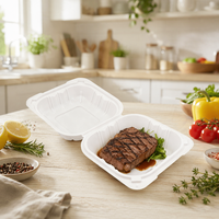 Boîte à lunch jetable de haute qualité personnalisée, matériau MFPP de qualité alimentaire pour la préparation et l'emballage des repas traiteur