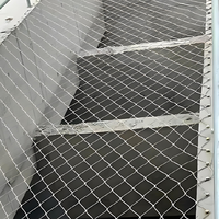 Panneau de treillis métallique en acier inoxydable 316 haute résistance pour clôture de zoo, volière, enclos, résistant à la corrosion, filet de sécurité