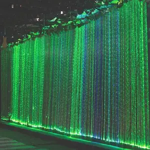 Fiber Optic Raincloud waterfall curtain light Lighting fibers