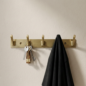 AK Brass Antique Bronze Finish Brass Wall <b>Hook</b> Rack Multi <b>Hook</b> Metal <b>Coat</b> Hanger Towel <b>Hook</b> for Bathroom Home <b>Decor</b> - Product Image 2