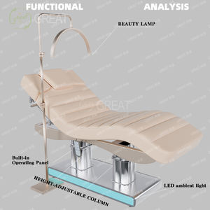 Tailandés portátil profesional Spa columna vertebral belleza cama Headspa 4 motores eléctrico térmico masaje Facial mesas cama para esteticista - Product Image 5