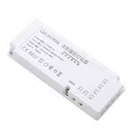 Alimentation LED pour armoire avec interface DuPont 12V 24V, transformateur intelligent pour armoire avec capteur de mouvement PIR et interrupteur tactile à balayage de main