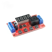 Module de relais temporisé multi-mode DC 5V 12V 24V, déclenchement ON/OFF, cycle auto-bloquant, réglable 0,01s-9999min, sortie 10A