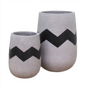 Macetas de Fibrocemento Nórdicas Personalizadas para Decoración del Hogar y Jardín en Vietnam, Acabado Pintado, Orificio de Drenaje, Diseño Ecológico para Macetas de Flores - Product Image 1
