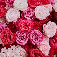 Guang Qianfeng Nouvelle Série Rouge Foncé Boule de Fleurs Artificielles en Rose pour Décoration de Mariage, Fêtes, Scène et Table, pour la Maison et le Bureau