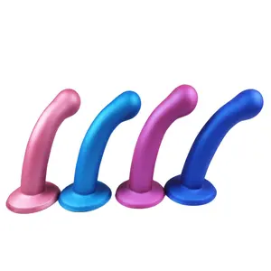 Pearlescent color 7inch Non-phallic Silicone photos of rubber penis