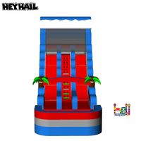Vente chaude de toboggan aquatique gonflable en PVC pour parc sportif et centre commercial, utilisation en extérieur