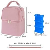 Vente en gros, sac fourre-tout double couche pour 6 biberons, sac chauffant pour bouteille de lait avec sac de glace pour maman allaitante