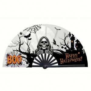 Abanico Plegable de Plástico Contemporáneo de 33 cm, Diseño de Apertura Suave, Estilo Moderno de Dibujos Animados, Papel Pintado - Product Image 4