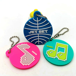 <strong>Custom</strong> 2D <strong>Soft</strong> PVC &amp; Silicone Keychain 3D Personalized Logo <strong>Keyring</strong> with Stainless Steel Customized <strong>Rubber</strong> Keychain - Product Image 2