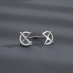 Boucles d'oreilles Simplicity Cross Moon pour hommes, boucles d'oreilles Starlight <span class=keywords><strong>Luna</strong></span> à la mode, <span class=keywords><strong>bijoux</strong></span> unisexes - Product Image 6