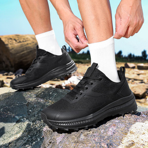 Chaussures de randonnée en mesh respirant, semelle antidérapante robuste, légères, à lacets, pour la randonnée en plein air et la marche. - Product Image 2
