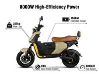 Moto électrique de tourisme populaire pour adultes 2026, moteur 72V 2000W puissant, autonomie de 150 km, moto sportive, batterie au lithium, >80 km/h
