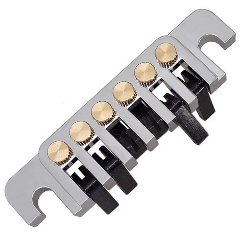 LP Electric Guitar Tune O Matic Bridge Pull Plate Tail Piece Reversible String Code TP-6 Bridge Stop Rod