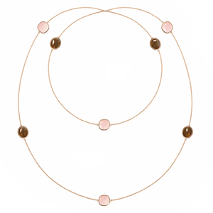 Joyería personalizada, joyería fina, collar de piedras preciosas de cuarzo rosa Natural, collar de plata de ley 925 con abalorio de piedra natal de Aguamarina para mujer, joyería - Product Image 2