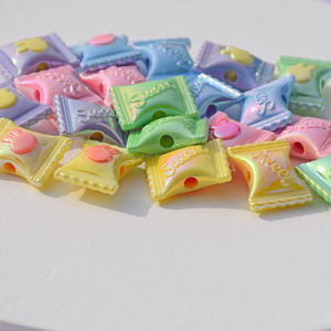 Acrylic Candy <b>Beads</b> Rectangular With Straight Hole For Jewelry Making Multicolor Spring 2023 Jinhua Origin SZ37 - Product Image 2