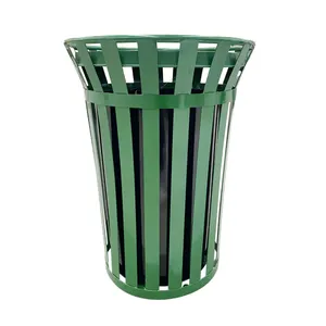 Neue Modelle Mülleimer Stahl-Abfallbehälter runder Mülleimer Straßen-Recyclingbehälter großer Müllbehälter