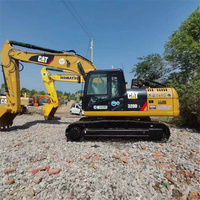 Excavatrice hydraulique Caterpillar 320D d'occasion, système hydraulique stable, bien entretenue, moins de 1000 heures de fonctionnement, cat320d2 cat320c cat315