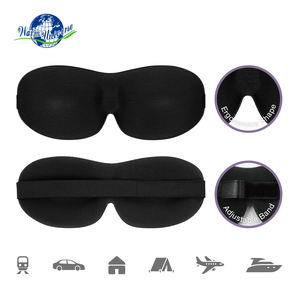 Fabrika özelleştirme yüksek esnek sünger hafif ve rahat seyahat körü körüne 3D uyku göz maskesi - Product Image 2