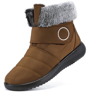 Stivali da neve invernali da donna stivali da donna in pelliccia foderati caldi per stivali impermeabili comodi all'aperto - Product Image 1