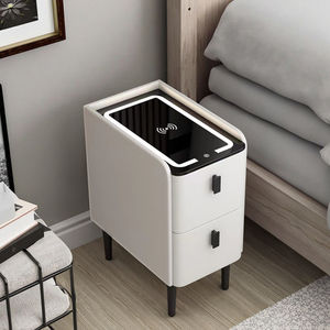 ไม้ชาร์จได้แก้วอัจฉริยะสีเทาอัจฉริยะ<span class=keywords><strong>2</strong></span>เฟอร์นิเจอร์ตู้ข้างเตียงยาวพร้อมที่ชาร์จไร้สาย - Product Image 6