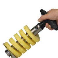 Hete Verkoop Product 304 Roestvrij Staal Ananas Snijmachine Dunschiller Fruit Corer Snijmachine Keuken Easy Tool Ananas Spiraal Snijder Nieuw
