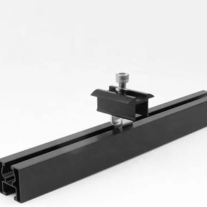 Solar Mounting <b>Bracket</b> <b>Black</b> Side Clamp Anodized Aluminum For Pv Panel Installation - Product Image 4
