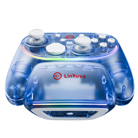 Manette de jeu sans fil rechargeable KS55 avec joysticks anti-drift et éclairage RGB