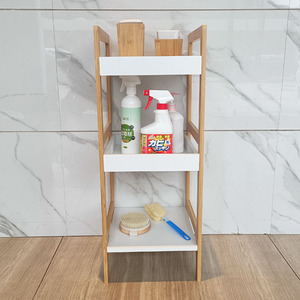 Etagere de rangement en <span class=keywords><strong>bois</strong></span> de marque privée, étagères de salle de bain, support de <span class=keywords><strong>douche</strong></span>, Caddy réglable, étagères de salle de bain en bambou à 3 niveaux - Product Image 5
