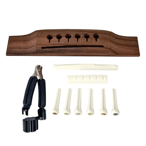 <span class=keywords><strong>Guitarra</strong></span> Acústica de Madera con Seis Cuerdas, Puente de <span class=keywords><strong>Guitarra</strong></span>, Cable de Accionamiento Inferior, Tabla de Tracción de Cuerdas _ Código de Palisandro - Product Image 1