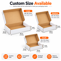 Boîte en carton ondulé pliable personnalisée, motif imprimé en couleur, boîte d'emballage express laminée mate