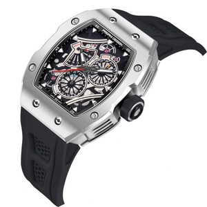 Montre de luxe pour homme PAGANI DESIGN YS012, design sportif, aiguille des secondes fluide, étanche, verre saphir, forme tonneau, Orologio - Product Image 2
