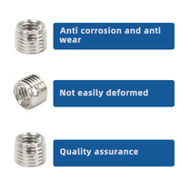 Stainless Steel Fasteners Self Tapping Threaded Insert With Three Borings 307 Thread Insert Factory Mechanical Equipment