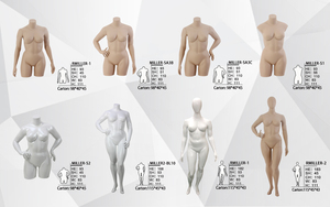 도매 플러스 사이즈 큰 흉상 전신 여성 마네킹 플라스틱 여성 마네킹 - Product Image 5