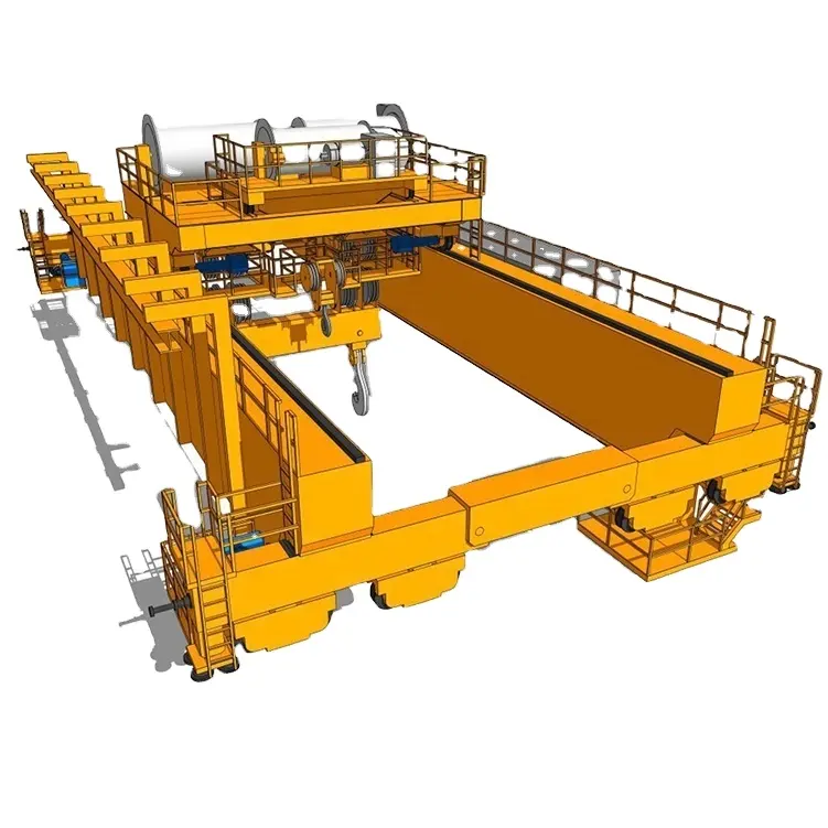 Modello QD gru a ponte a doppio raggio per acciaieria resistente con 50/10 tonnellate 22.5m