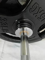 Barre de musculation en acier chromé dur, droite, 50 mm, pour la compétition
