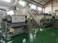Usine de lavage de bouteilles HDPE LDPE, machine de recyclage de sacs tissés en PP avec sécheuse centrifuge
