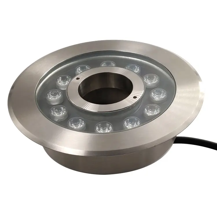 Ring Fontein Licht Collectie Product 316L Roestvrij Staal + Gehard Glas Nieuwe 8Mm Epistar Rgb 3in1 Led Chips Dc 24V D230 * H80mm