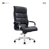 Chaise de bureau pour dirigeant, directeur, visiteur et chaise de conférence exécutive en cuir PU avec cadre pour bureau
