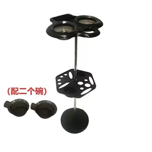 Carrito de Doble Capa para Tintes de Salón, de Acero Inoxidable Negro, Duradero y Elegante, Equipo para Teñir el Cabello en Salones de Belleza - Product Image 6