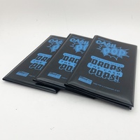 Porte-ordres personnalisé en cuir PVC noir avec marquage à chaud, porte-factures de restaurant, porte-chèques pour hôtel, café