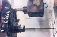 Machine de tournage et de fraisage horizontale CNC GUOSHENG IHT625M, haute précision, coupe lourde pour l'usinage d'arbres métalliques