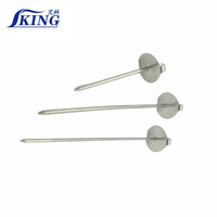 IKING OEM Ancres de fixation thermiques amovibles en acier inoxydable pour laine de verre, crochets de fixation pour isolation